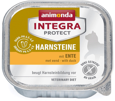 Вологий корм для котів Animonda Integra Protect Harnsteine качка 100 г (4017721866125)