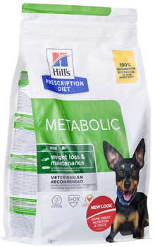Sucha karma dla psów Hills PD Metabolic, na nadwagę Mini 1 kg (052742047218)