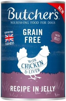Mokra karma dla psów Butchers z kurczakiem w galaretce 400 g (5011792007622)