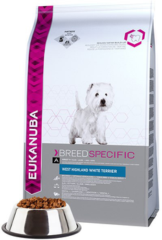 Sucha karma dla psów EUKANUBA Adult West Highland White Terrier 2,5kg (8710255120560)