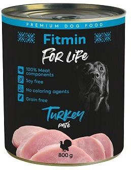 Вологий корм для собак Fitmin For Life Dog індичка 800 г (8595237033034)