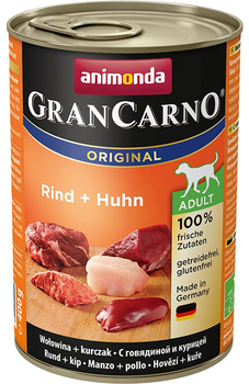Вологий корм для собак Animonda GranCarno з яловичиною та куркою 400 г (4017721827324)