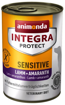 Вологий корм для собак Animonda Integra Protect Sensitive з ягням та амарантом 400 г (4017721864206)