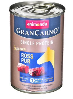 Mokra karma dla psów Animonda GranCarno Single Protein z koniną 400 g (4017721824293)