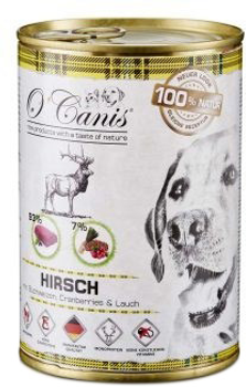 Вологий корм для собак O'Canis оленина з гречкою 400 г (4260118924834)