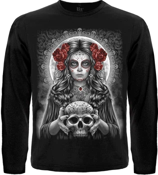 Футболка з довгим рукавом Rockway Muerte (skull and roses), Розмір XL