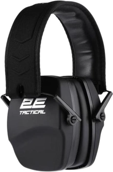 Тактичні навушники пасивні 2E Defence NRR: 25 dB Black (2E-TPE016BK)
