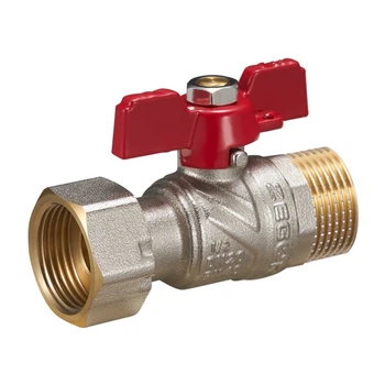 Кран кульовий з накидною гайкою Zegor FUN11 1/2" ВЗ PN40 прямий