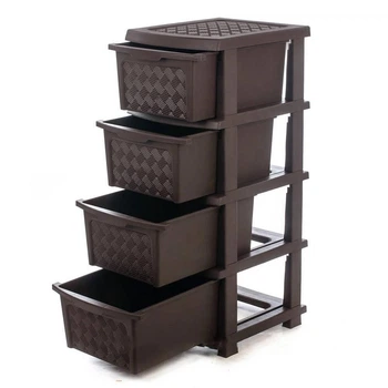 Пластиковый комод 4 ящика "Компакт Плюс" 86*40*34 см R-Plastic