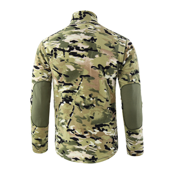 Тактическая кофта Lesko A973 Camouflage CP 2XL 38р. флисовая мужская TR_5133-31569