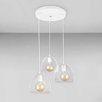 Люстра подвесная лофт Light House&nbsp;LS-18454F-3 WH (300) белая