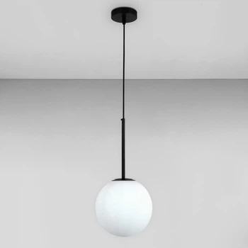 Люстра подвесная шар Light House LS-17159-1 BK+WH черная, плафон белый