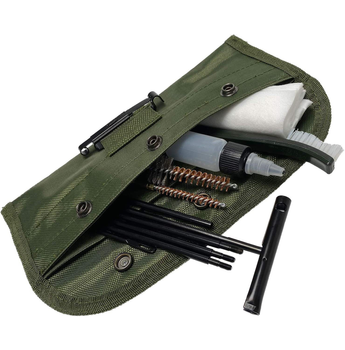 Набір для чищення зброї Lesko GK13 12 предметів у чохлі TR_10387-48376