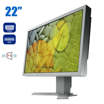 Монитор Eizo FlexScan S2202W / 22" (1680x1050) TN / VGA, DVI / Встроенные колонки 2x 0.5W б/у