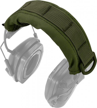 Накладка на оголов'я Олива універсальна для активних і пасивних навушників тактична військова армійська