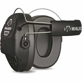 Навушники активні шумоподавлюючі Walker's Rechargeable FireMax Earmuffs Neck Чорні тактичні для стрільби