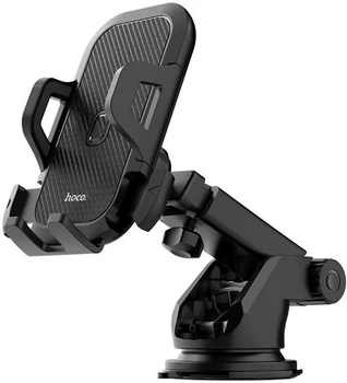 Автодержатель для телефона Hoco CA76 Touareg one-touch center console car holder Black (6931474742568)