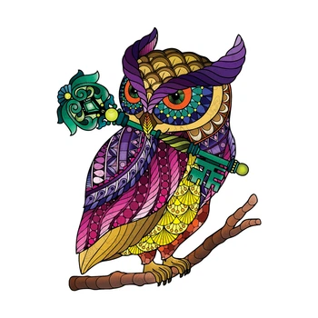Дерев'яний пазл Загадкова Сова S - 21*21 см - 100 деталей