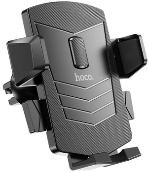 Автодержатель для телефона Hoco CA86 Davy one-button air outlet car holder Black (6931474751485)