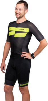 Męski strój triathlonowy Down the Road Breakaway, rozmiar M, neonowozielony (23SST4BRE/NGR/MM)