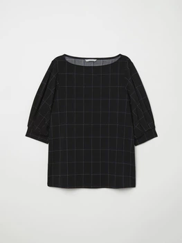 Блуза из крепа из джерси H&M 0664074 M (58516M) Черный