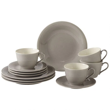 Столовий сервіз Villeroy & Boch Color Loop Stone 12 предметів 4 особи (1952829014)