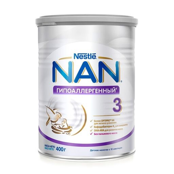 Суміш Nestle NAN Гіпоалергенний 3 з 12 мiсяцiв 400 г (7613034080028)