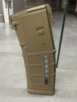 Магазин для AR15 Magpul Койот с окном на 30 п. PMAG 30 GEN M3 AR/M4 5.56x45mm / .223 Remington (MAG556)