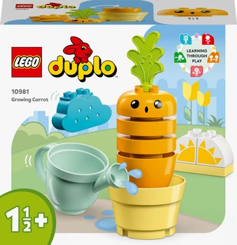 Zestaw klocków LEGO DUPLO My First Rosnąca marchewka 11 elementów (10981)