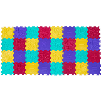 Масажний килимок Пазли математика 32 елементи Ortek 10121 Ortek (10121)