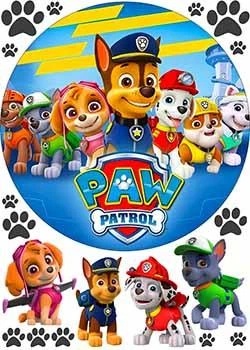 Сахарная картинка Щенячий патруль А4 (p1001)