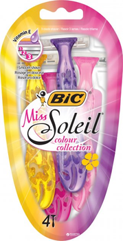 Набір бритв Bic Miss Soleil colour collection без змінних картриджів 4 шт (3086123303843)