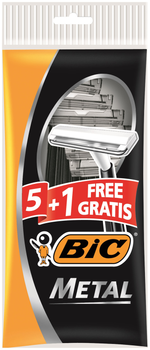 Набір бритв Bic Metal без змінних картриджів 5 + 1 шт (3086126766171)