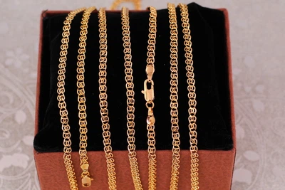 Цепь Xuping Jewelry двойной лав 50 см 3.5 мм золотистая