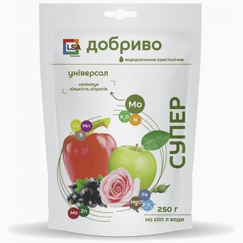 Удобрение водорастворимое Супер Универсальное / 250 г