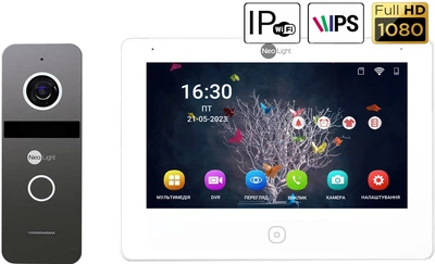 IP-Комплект видеодомофона NeoLight NeoKIT IP Pro WF 7