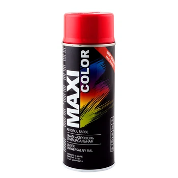 Емаль аерозольна універсальна декоративна Maxi Color RAL 3020 червона 400 мл