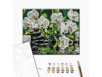 Картина за номерами Спокій біля орхідей, Brushme (40х50 см)