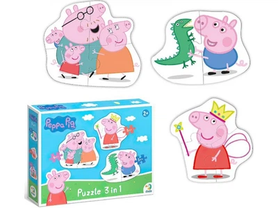 Пазли 3 в 1 Peppa Pig, DoDo, 2-3-4 ел., 200338
