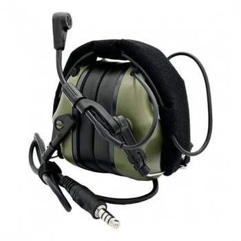Активні навушники з гарнітурою Earmor M32 MOD 3 комплект з оголов'ям + кріплення на шолом шолом FAST, TOR-D, ACH MICH