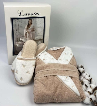 Халат жіночий Maison D'or Lavoine Butterfly Nude L