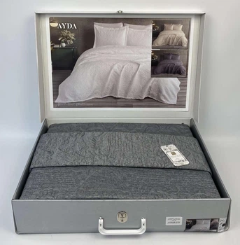Покрывало Moda Box 240х260 с наволочками Ayda Gri