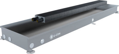 Радиатор отопления в пол Ucon EK 230.2000.90 без решетки (внутрипольный)