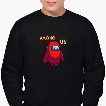 Світшот для хлопчиків Амонг Ас (Among Us) (9509-2411-7) 146-152 см Чорний