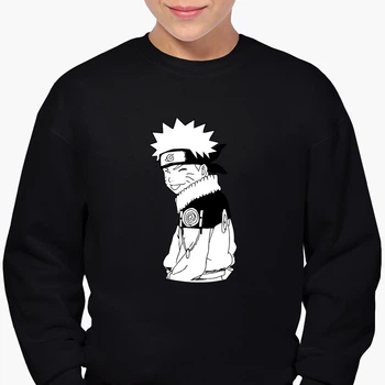 Свитшот для мальчиков Наруто Узумаки (Naruto Uzumaki) (9509-3048-7) 146-152 см Черный