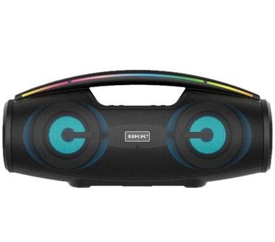 Мощная портативная bluetooth колонка BKK-100 boombox, LED, микрофон 20 ватт