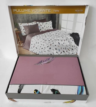 Постельное белье Maison D'or сатин семейный Pulume Volante Dark Lilac