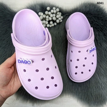Кроксы сабо женские Dago Style пена сиреневые 40/41 р (26-26,3 см) 4041