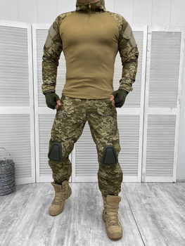 Тактичний літній військовий костюм Single Sword ( Убакс з рукавом + Штани ), Камуфляж: Піксель ЗСУ, Розмір: XL