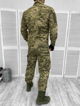 Тактичний військовий костюм Статутний ГОСТ, ( Кітель + Штани ), Камуфляж: Піксель ЗСУ ММ-14, Розмір: 48/4